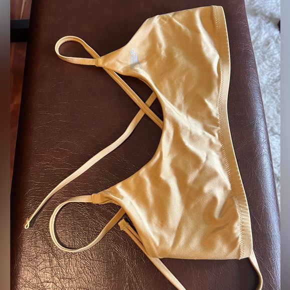Speedo Bikini Top Endurance Tie Back, Gold, Size Large, NWOT - Picture 5 of 9